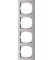 Merten M-Pure 4-постовая рамка, цвет алюминия {PRODUCT_REFERENCE}
