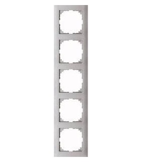 Merten M-Pure 5-постовая рамка, цвет алюминия {PRODUCT_REFERENCE}