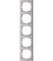 Merten M-Pure 5-постовая рамка, цвет алюминия {PRODUCT_REFERENCE}