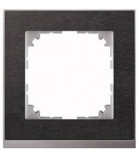 Merten M-Pure Decor 1-постовая рамка, сланец/цвет алюминия {PRODUCT_REFERENCE}