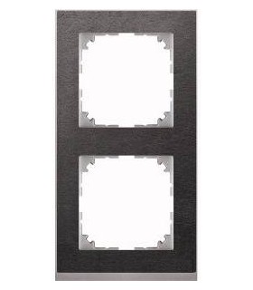 Merten M-Pure Decor 2-постовая рамка, сланец/цвет алюминия {PRODUCT_REFERENCE}