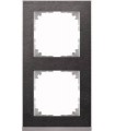 Merten M-Pure Decor 2-постовая рамка, сланец/цвет алюминия {PRODUCT_REFERENCE}
