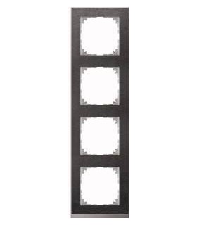 Merten M-Pure Decor 4-постовая рамка, сланец/цвет алюминия {PRODUCT_REFERENCE}
