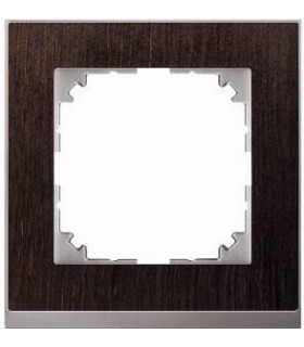 Merten M-Pure Decor 1-постовая рамка, венге/цвет алюминия {PRODUCT_REFERENCE}