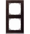 Merten M-Pure Decor 2-постовая рамка, венге/цвет алюминия {PRODUCT_REFERENCE}