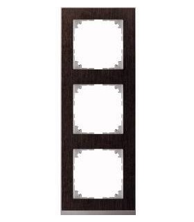 Merten M-Pure Decor 3-постовая рамка, венге/цвет алюминия {PRODUCT_REFERENCE}