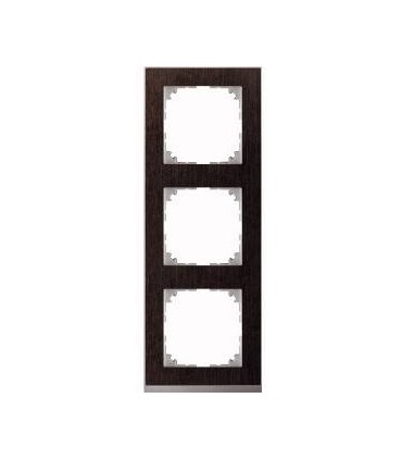 Merten M-Pure Decor 3-постовая рамка, венге/цвет алюминия {PRODUCT_REFERENCE}