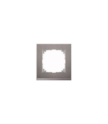 Merten M-Pure Decor 1-постовая рамка, нерж.сталь/цвет алюминия {PRODUCT_REFERENCE}