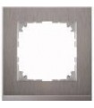 Merten M-Pure Decor 1-постовая рамка, нерж.сталь/цвет алюминия {PRODUCT_REFERENCE}