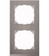 Merten M-Pure Decor 2-постовая рамка, нерж.сталь/цвет алюминия {PRODUCT_REFERENCE}