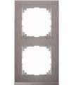 Merten M-Pure Decor 2-постовая рамка, нерж.сталь/цвет алюминия {PRODUCT_REFERENCE}