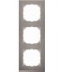 Merten M-Pure Decor 3-постовая рамка, нерж.сталь/цвет алюминия {PRODUCT_REFERENCE}