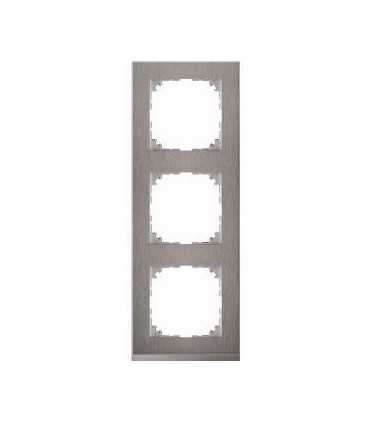 Merten M-Pure Decor 3-постовая рамка, нерж.сталь/цвет алюминия {PRODUCT_REFERENCE}