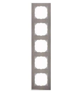 Merten M-Pure Decor 5-постовая рамка, нерж.сталь/цвет алюминия {PRODUCT_REFERENCE}