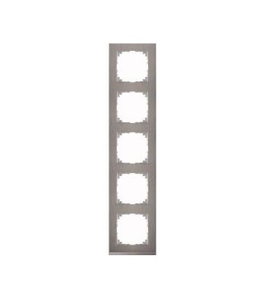 Merten M-Pure Decor 5-постовая рамка, нерж.сталь/цвет алюминия {PRODUCT_REFERENCE}