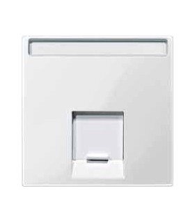 Merten SM Белый глянец Накладка розетки ТЛФ/комп 1-ой прямой {PRODUCT_REFERENCE}
