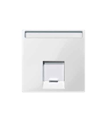 Merten SM Белый глянец Накладка розетки ТЛФ/комп 1-ой прямой {PRODUCT_REFERENCE}