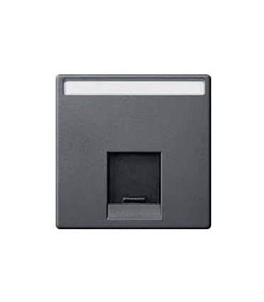 Merten SM Антрацит Накладка розетки ТЛФ/комп 1-ой прямой {PRODUCT_REFERENCE}
