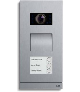 ABB Welcome - Станция вызывная, видео, однокл., цвет Сталь 8300-0-0173