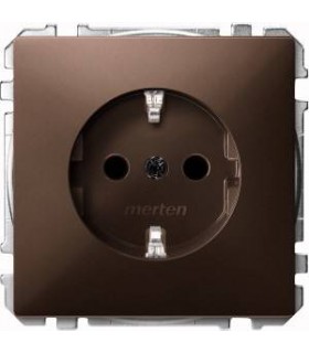 Merten SD Коричневый розетка 1-ая с/з {PRODUCT_REFERENCE}