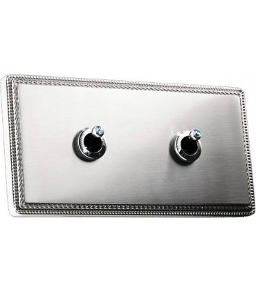 Fontini Collection 1950, 2-а 1 кл. выключателя Никель с кристаллами Swarovski 79C01NC3