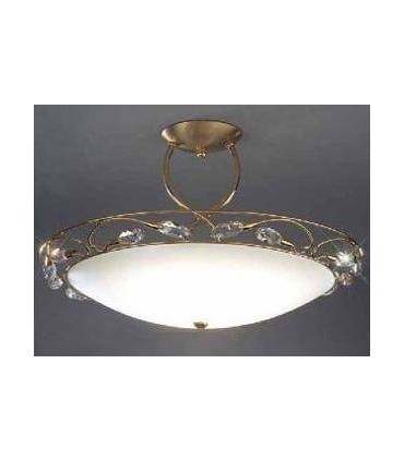 Светильник потолочный Kolarz BELLISSIMA, белый плафон, оливки strass SW, золото, 309.83.7 309.83.7