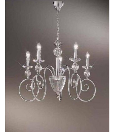 Люстра Kolarz Canova, Pure crystal, хром, 0221.85.5.KPT 0221.85.5.KPT