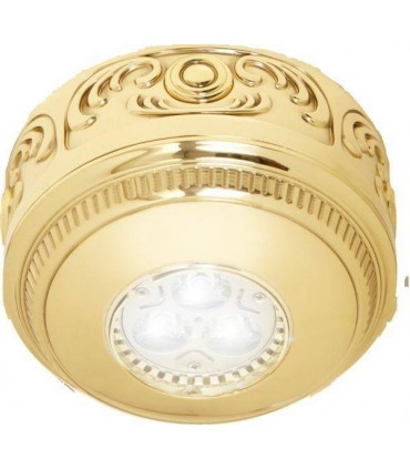 Накладной точечный светильник из латуни FEDE ROMA Surface, блестящее золото FD15-LEOB