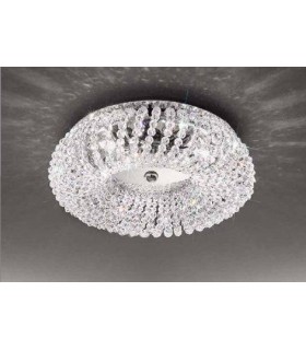 Светильник потолочный Kolarz Carla, Pure crystal, хром, 0256.13L.5.KPT 0256.13L.5.KPT