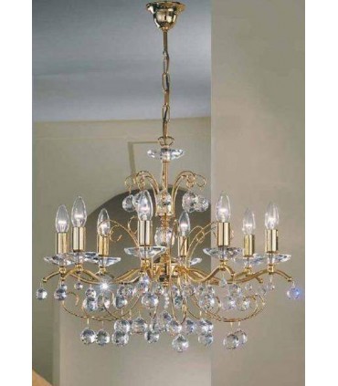 Люстра Kolarz CARMEN, подвески Pure Crystal, золото, 234.88.3 234.88.3