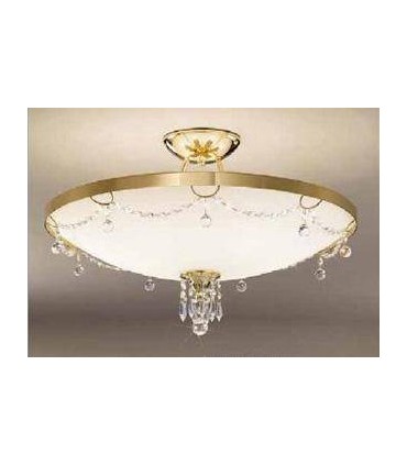 Светильник потолочный Kolarz Corona, Pure crystal, золото, 0263.56.3.KPT 0263.56.3.KPT