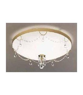 Светильник потолочный Kolarz Corona, Pure crystal, золото, 0263.14L.3.KPT 0263.14L.3.KPT