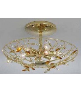 Светильник потолочный Kolarz Arabesque, Sw strass, прозрачно-янтарный, золото, 0106.56M.3.SSTA 0106.56M.3.SSTA