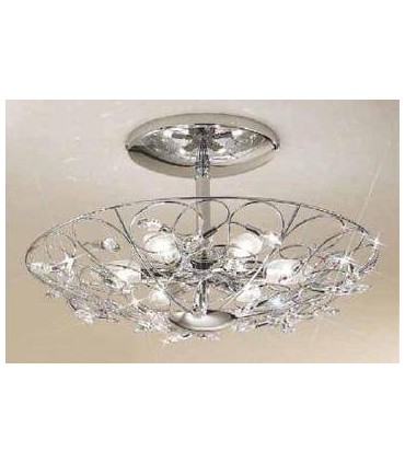 Светильник потолочный Kolarz Arabesque, Sw strass,  прозрачный, хром,  0106.56M.5.SST  0106.56M.5.SST