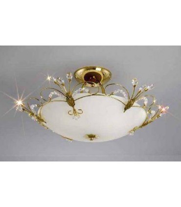 Светильник потолочный Kolarz Cornaro, SW strass, золото, 0118.54.3.SST 0118.54.3.SST