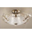 Светильник потолочный Kolarz Cornaro, Pure crystal, состаренное золото, 0118.54.GA.KPT 0118.54.GA.KPT
