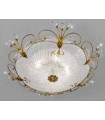 Светильник потолочный Kolarz Cornaro, Pure crystal, состаренное золото, 0118.14.GA.KPT 0118.14.GA.KPT