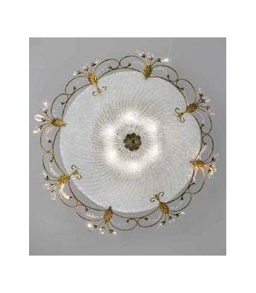 Светильник потолочный Kolarz Cornaro, Pure crystal, состаренное золото, 0118.16.GA.KPT 0118.16.GA.KPT