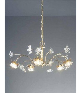Люстра Kolarz Daisy, грубо начищенное, Optic Crystal, золото, 0043.85.3 0043.85.3