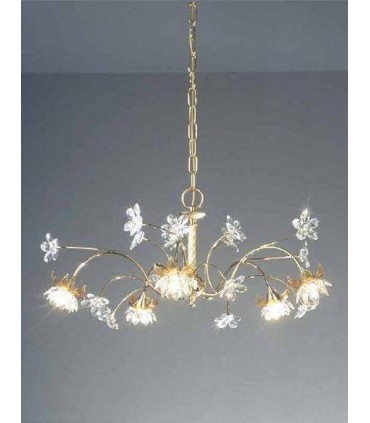 Люстра Kolarz Daisy, грубо начищенное, Optic Crystal, золото, 0043.85.3 0043.85.3