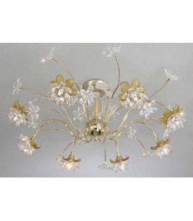 Люстра Kolarz Daisy, грубо начищенное, Optic Crystal, золото, 0043.88.3 0043.88.3