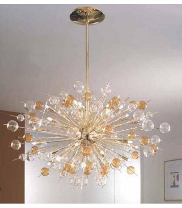 Подвес Kolarz Explosion Bubble, стекло пирекс, прозрачно-янтарный, золото, 1109.830.3.PYTA 1109.830.3.PYTA