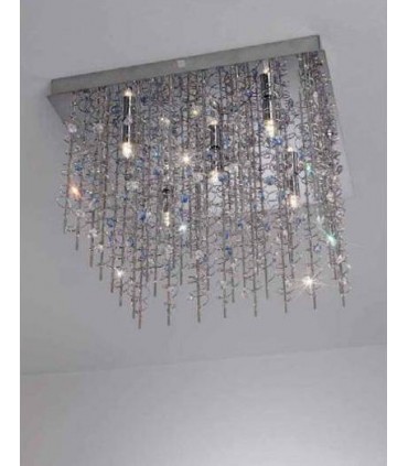Светильник потолочный Kolarz SWing, SW strass, прозрачно-голубой, хром, 0220.15.5.SSTB 0220.15.5.SSTB