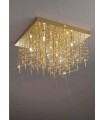 Светильник потолочный Kolarz SWing, SW strass, прозрачно-янтарный, золото, 0220.15.3.SSTA 0220.15.3.SSTA