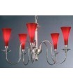 Подвес Kolarz Scala, красное стекло, Pure crystal, золото, 0015.85.7.3 0015.85.7.3