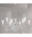 Люстра Kolarz Scala люстра, белое стекло, Pure crystal, хром, 0015.89.5 0015.89.5