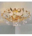 Светильник потолочный Kolarz RENZO, подвески Pure crystal, золото, 339.16.3 339.16.3