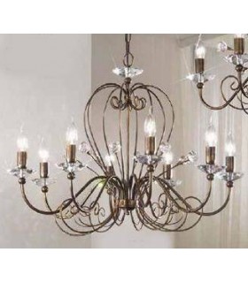 Люстра Kolarz Rossana, optic crystal, муранское стекло, бронза, 0235.88.DA.KOT 0235.88.DA.KOT