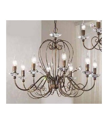 Люстра Kolarz Rossana, optic crystal, муранское стекло, бронза, 0235.88.DA.KOT 0235.88.DA.KOT
