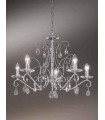 Люстра Kolarz Principessa, SW strass, черные подвесы, хром, 0218.85.5.SSBK 0218.85.5.SSBK